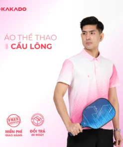 Áo thể thao nam KAKADO màu hồng nhạt siêu nhẹ, chất thun lạnh, co giãn, thấm hút tốt [MÃ KD05]