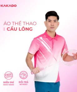 Áo thể thao nam KAKADO màu hồng đậm siêu nhẹ, chất thun lạnh, co giãn 4 chiều, thấm hút tốt[MÃ KD06]