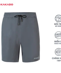 Quần short đùi thể thao nam KAKADO màu xám thoáng mát, co giãn tốt, năng động, chuẩn form [MÃ KD07]