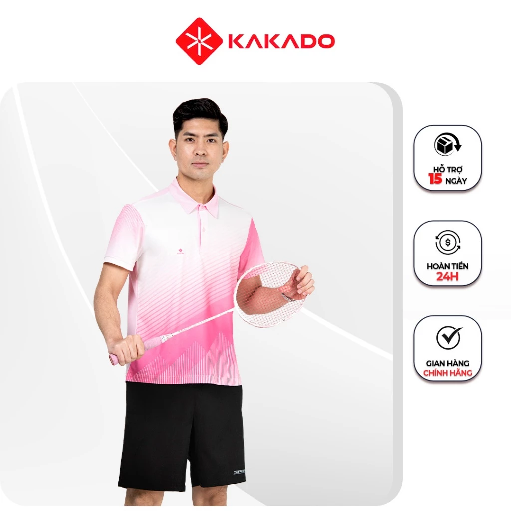 Set bộ thể thao nam KAKADO màu hồng nhạt siêu nhẹ, chất thun lạnh, co giãn, thấm hút tốt [MÃ KD05]
