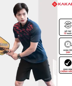 Set bộ Polo thể thao nam KAKADO màu xanh than mẫu mới chất thun lạnh, co giãn, thấm hút tốt[MÃ KD08]