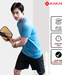 Set bộ thể thao nam KAKADO màu xanh thiên thanh cổ tròn cao cấp, chất thun co giãn mát lạnh[MÃ KD12]
