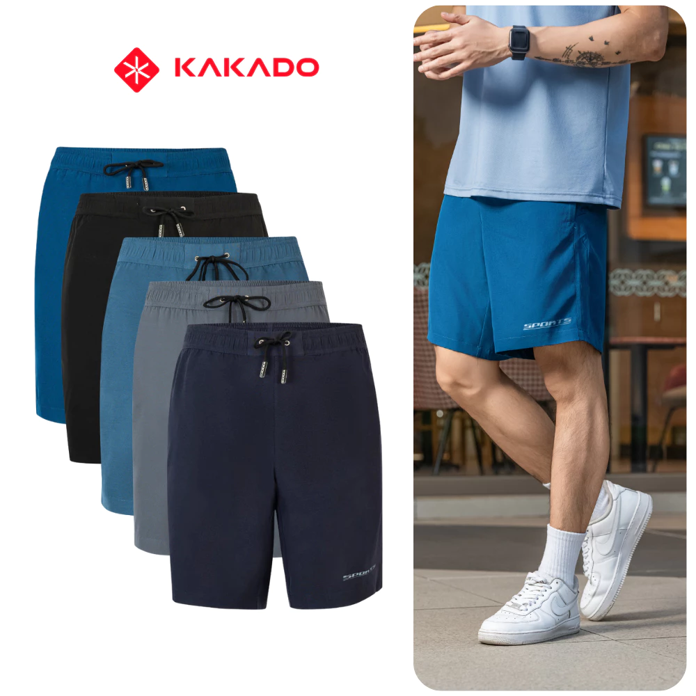 Quần short đùi thể thao nam KAKADO mềm mịn thoáng mát, co giãn tốt, năng động, chuẩn form [MÃ KD07]